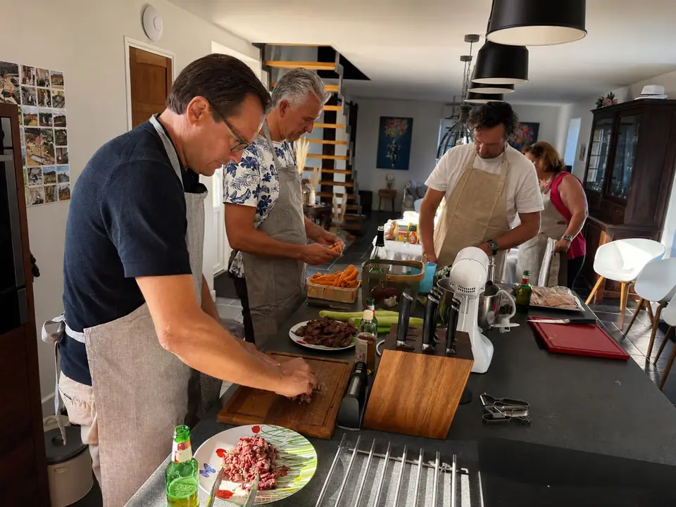 Cooking class in the French house
