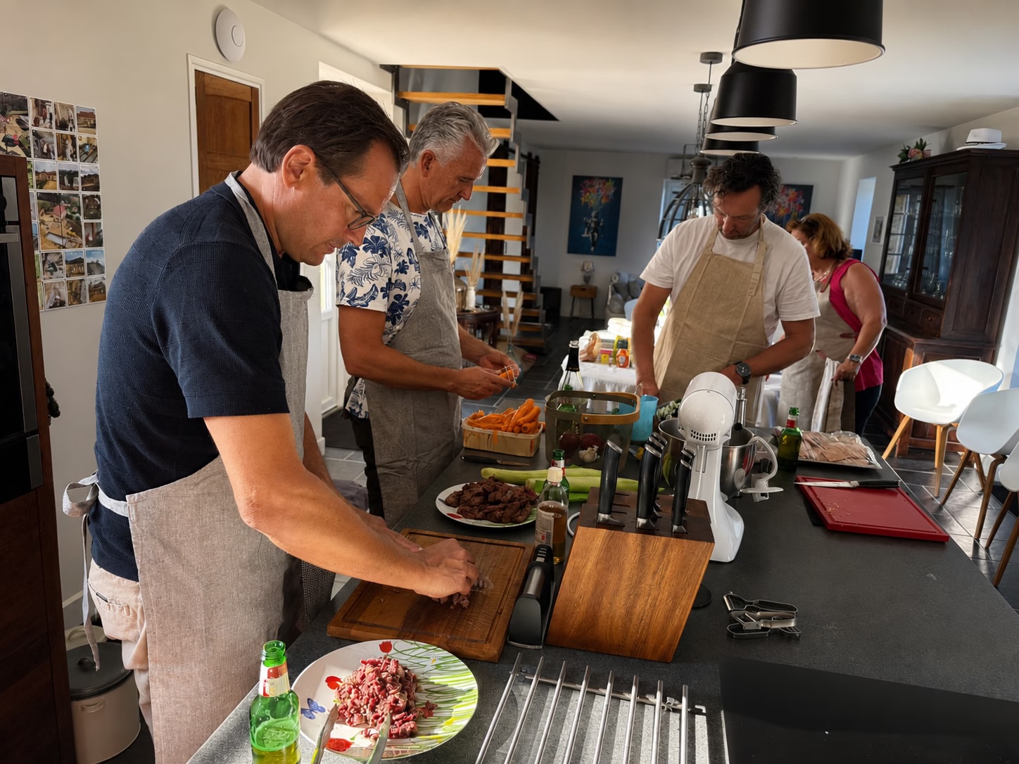 Cooking class in the French house