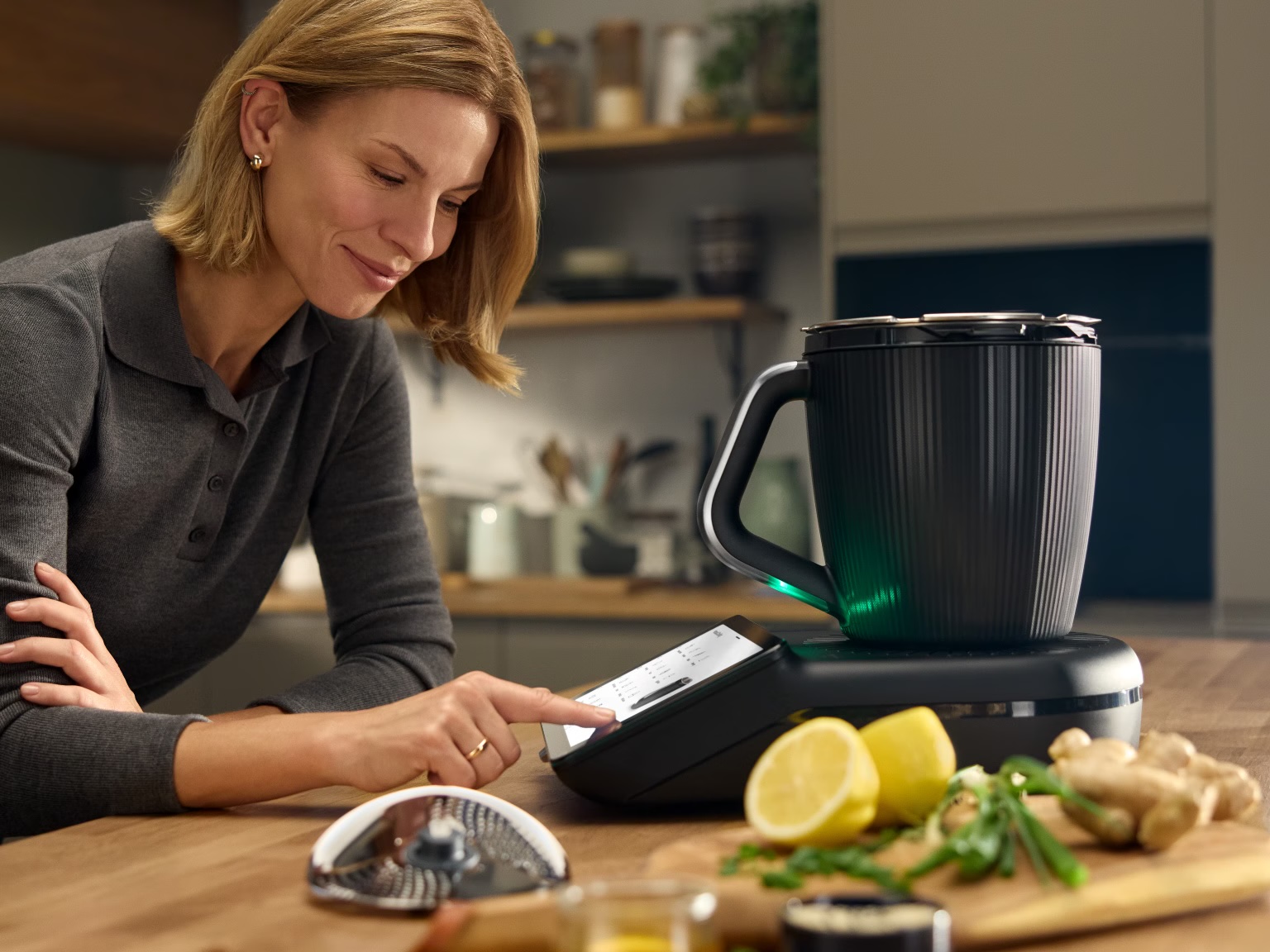 Guided cooking on the 10-inch touchscreen