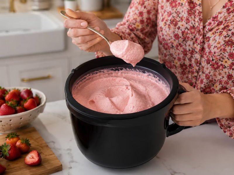 Strawberry mousse
