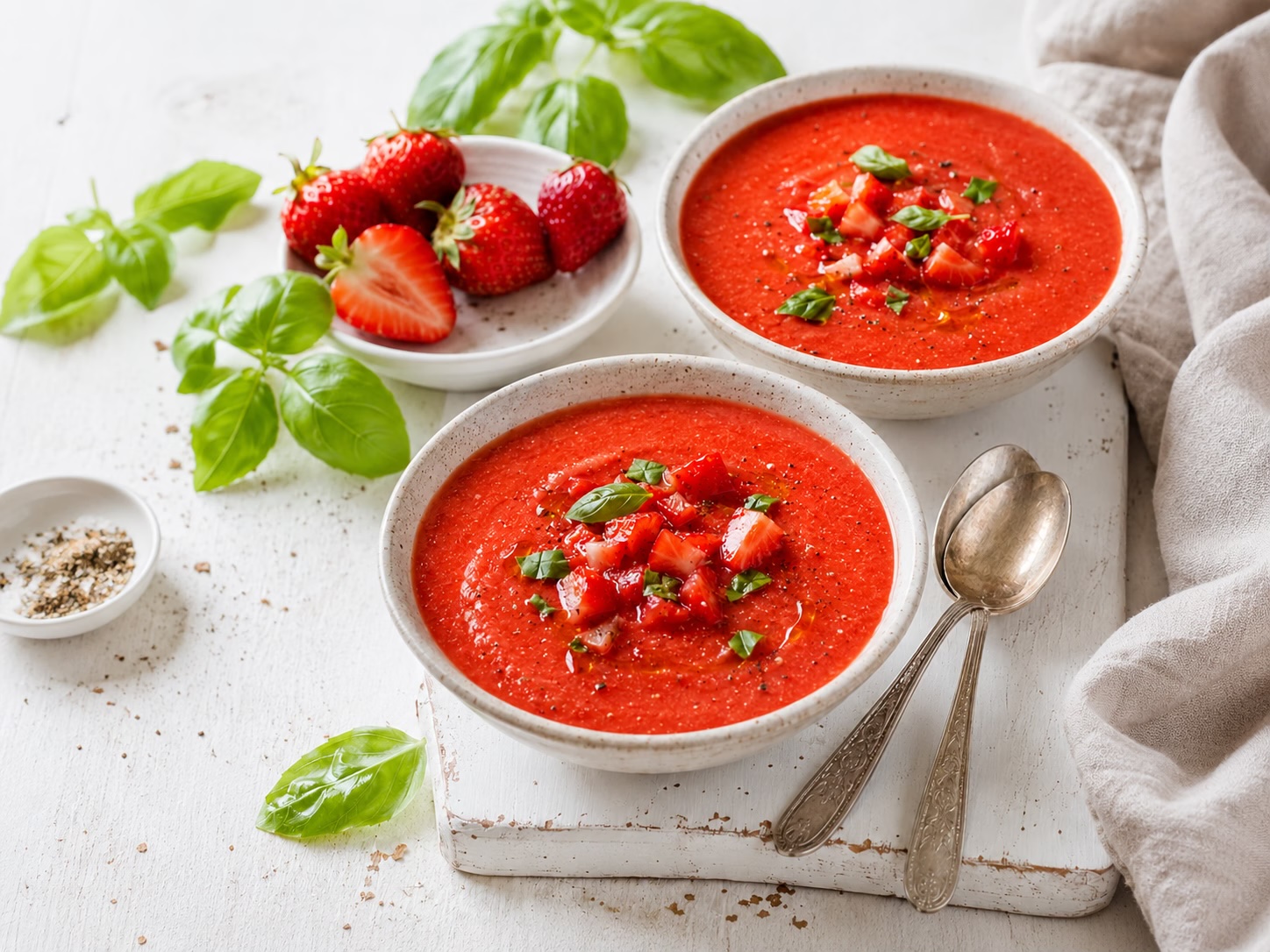 Tomato & strawberry gazpacho
