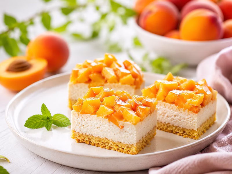Glutenvrije Perzik Cheesecake