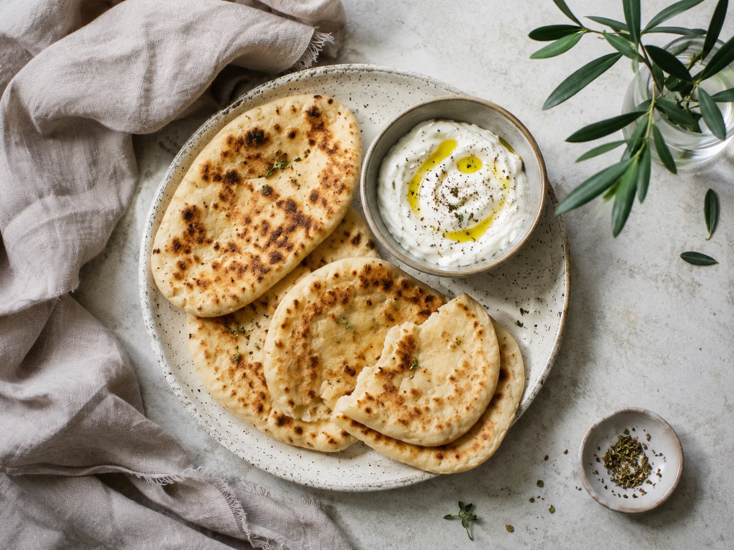 Greek pita breads