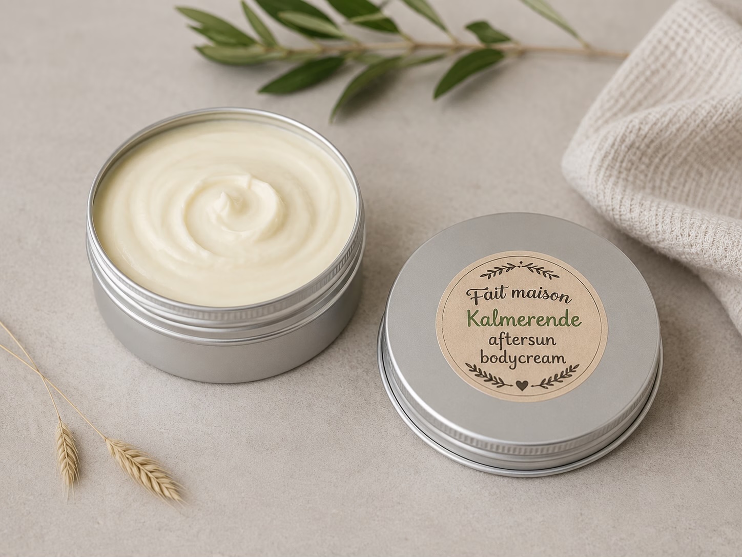 Homemade aftersun body cream