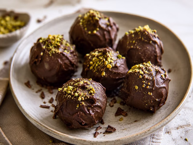 Pistache-cranberry bonbon