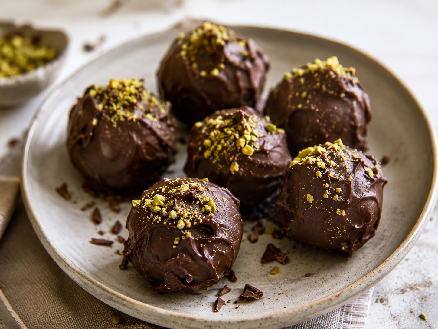 Pistachio & cranberry bonbons