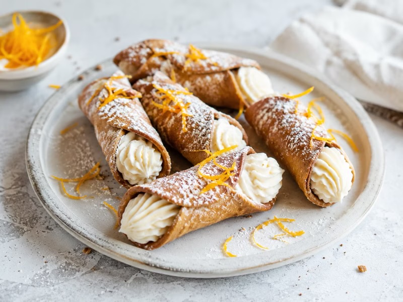 Sicilian cannoli