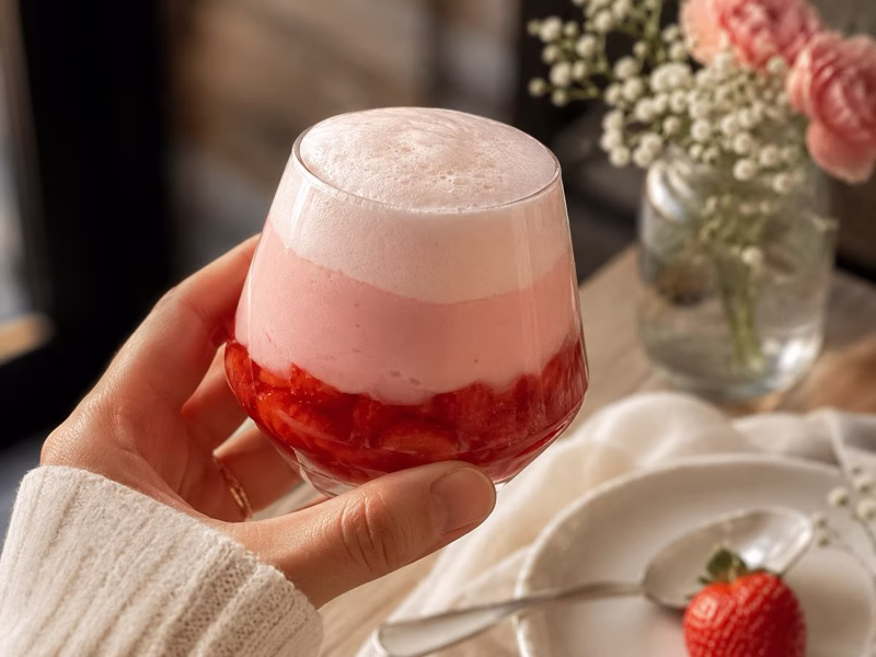 Makkelijk toetje met bevroren fruit
