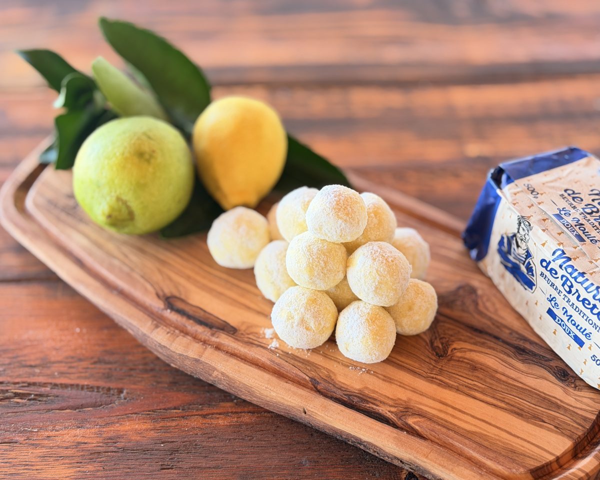 White chocolate & lemon truffles