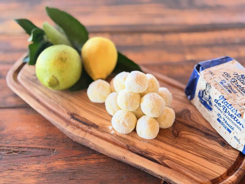 White chocolate & lemon truffles